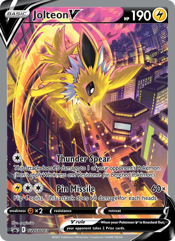 Jolteon V - SWSH Black Star Promos Pokemon Card