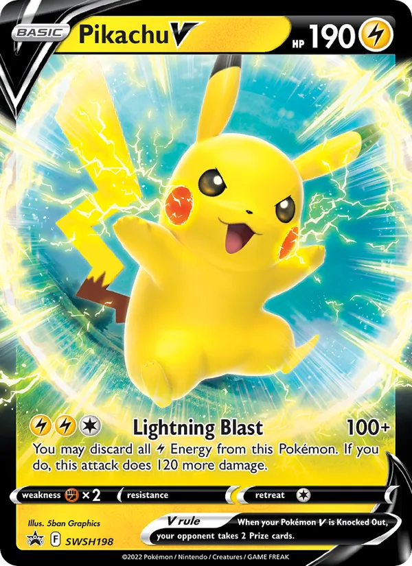 Pikachu V - SWSH Black Star Promos Pokemon Card