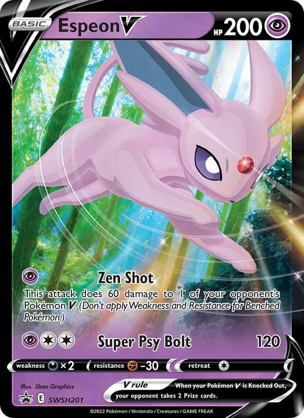 Espeon V - SWSH Black Star Promos Pokemon Card