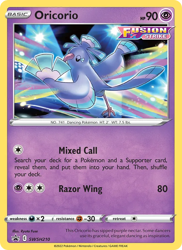 Oricorio - SWSH Black Star Promos Pokemon Card