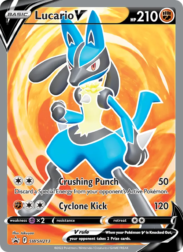 Lucario V - SWSH Black Star Promos Pokemon Card