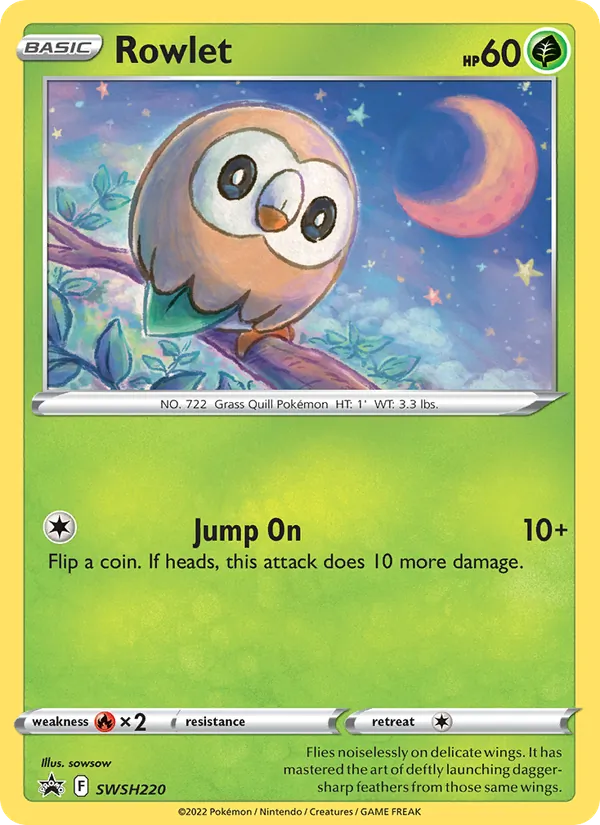 Rowlet - SWSH Black Star Promos Pokemon Card