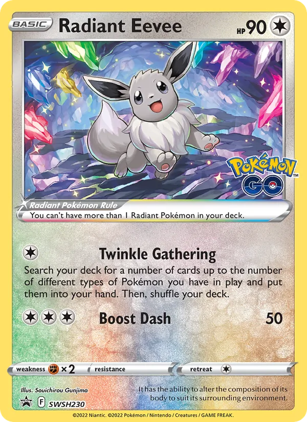 Radiant Eevee - SWSH Black Star Promos Pokemon Card