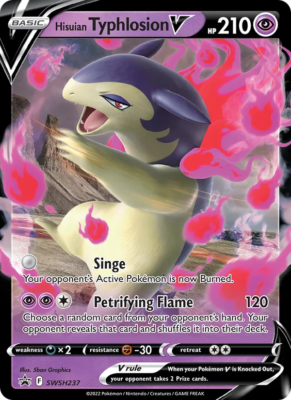 Hisuian Typhlosion V - SWSH Black Star Promos Pokemon Card