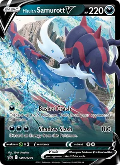 Hisuian Samurott V - SWSH Black Star Promos