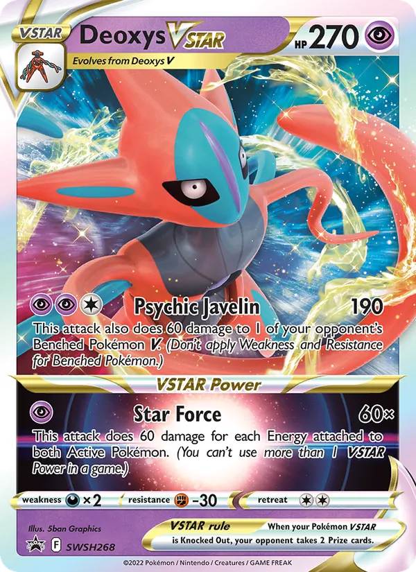 Deoxys VSTAR - SWSH Black Star Promos Pokemon Card