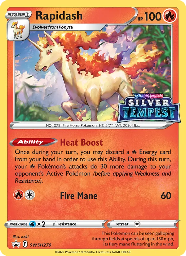 Rapidash - SWSH Black Star Promos Pokemon Card