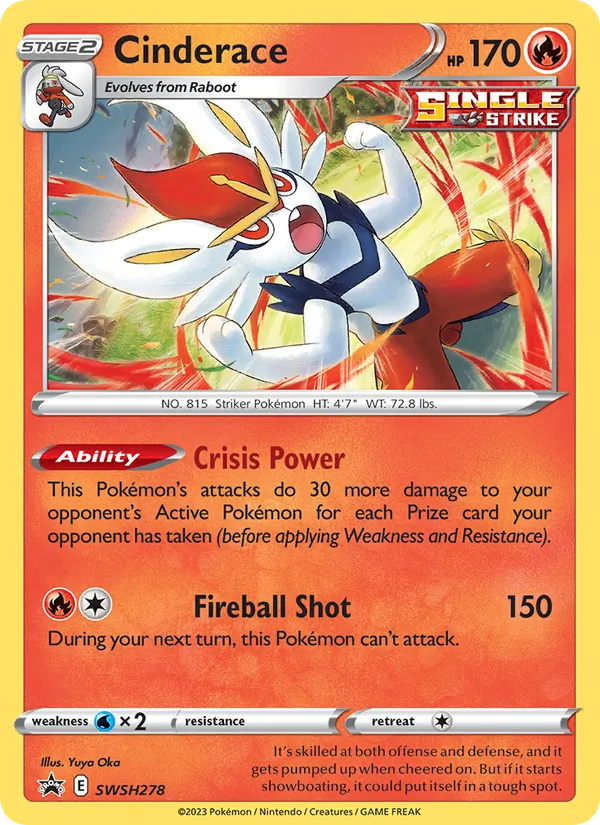 Cinderace - SWSH Black Star Promos Pokemon Card