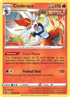 Cinderace - SWSH Black Star Promos