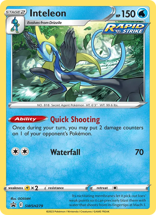 Inteleon - SWSH Black Star Promos Pokemon Card