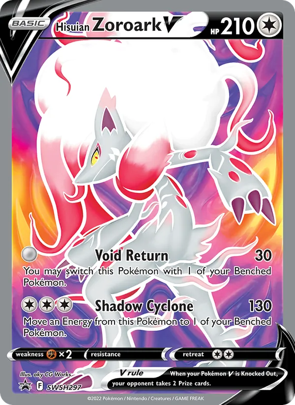 Hisuian Zoroark V - SWSH Black Star Promos Pokemon Card
