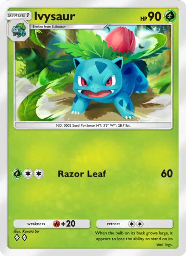 Ivysaur - Genetic Apex Pokemon Card