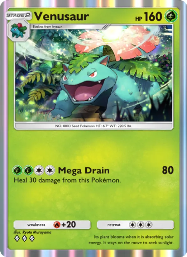 Venusaur - Genetic Apex Pokemon Card