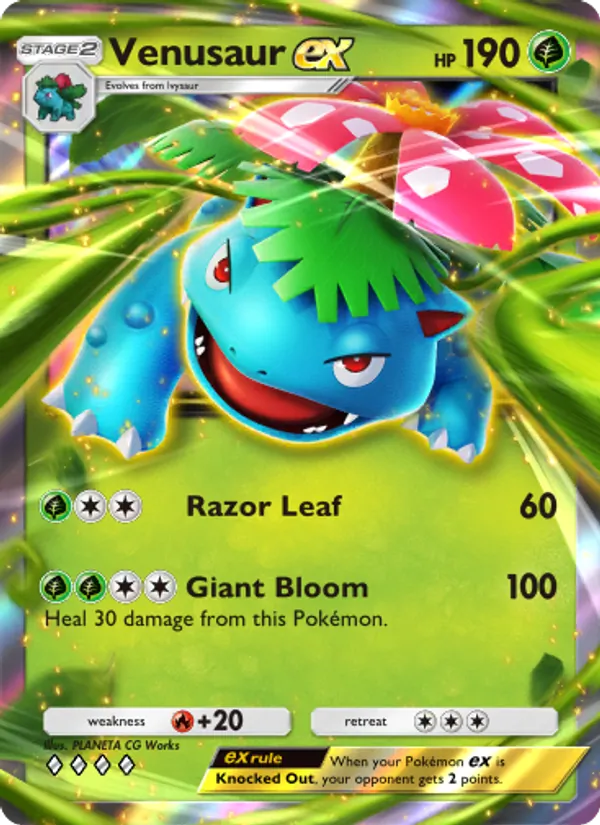 Venusaur ex - Genetic Apex Pokemon Card