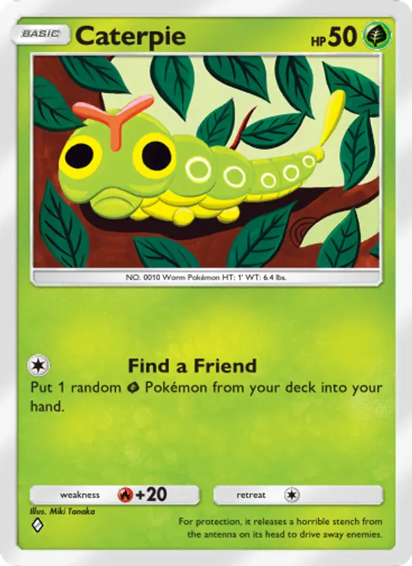 Caterpie - Genetic Apex Pokemon Card