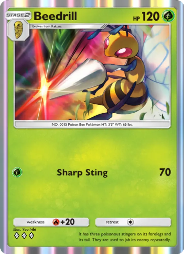 Beedrill - Genetic Apex Pokemon Card