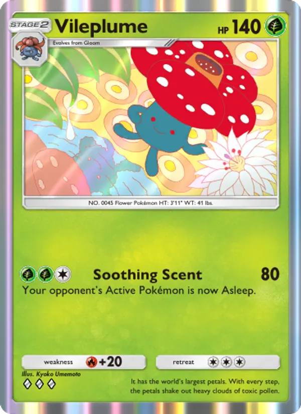 Vileplume - Genetic Apex Pokemon Card