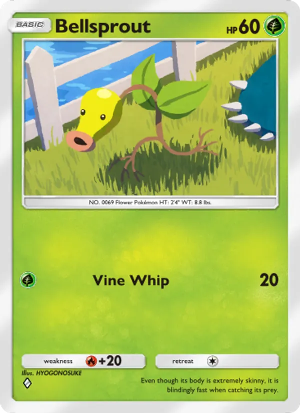 Bellsprout - Genetic Apex Pokemon Card