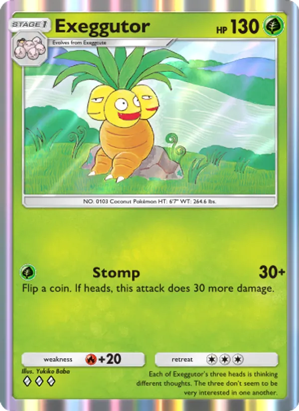 Exeggutor - Genetic Apex Pokemon Card