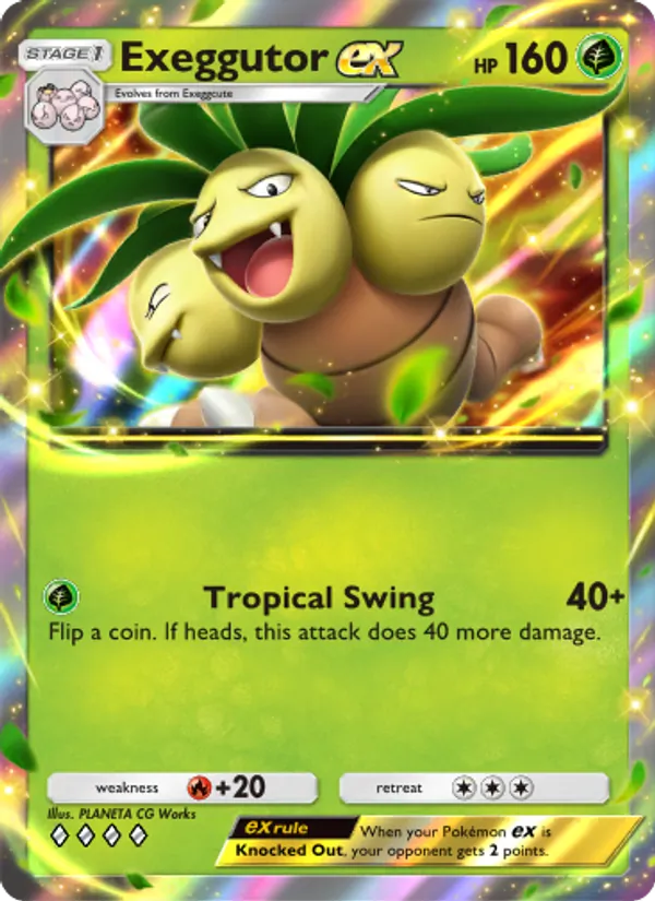 Exeggutor ex - Genetic Apex Pokemon Card