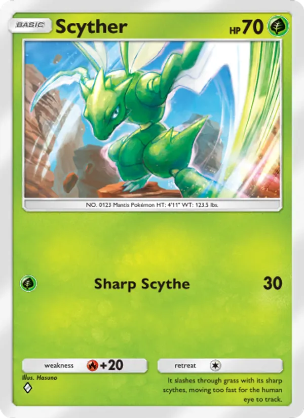 Scyther - Genetic Apex Pokemon Card