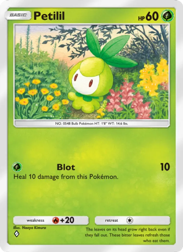 Petilil - Genetic Apex Pokemon Card