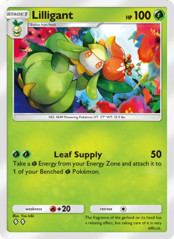 Lilligant - Genetic Apex Pokemon Card
