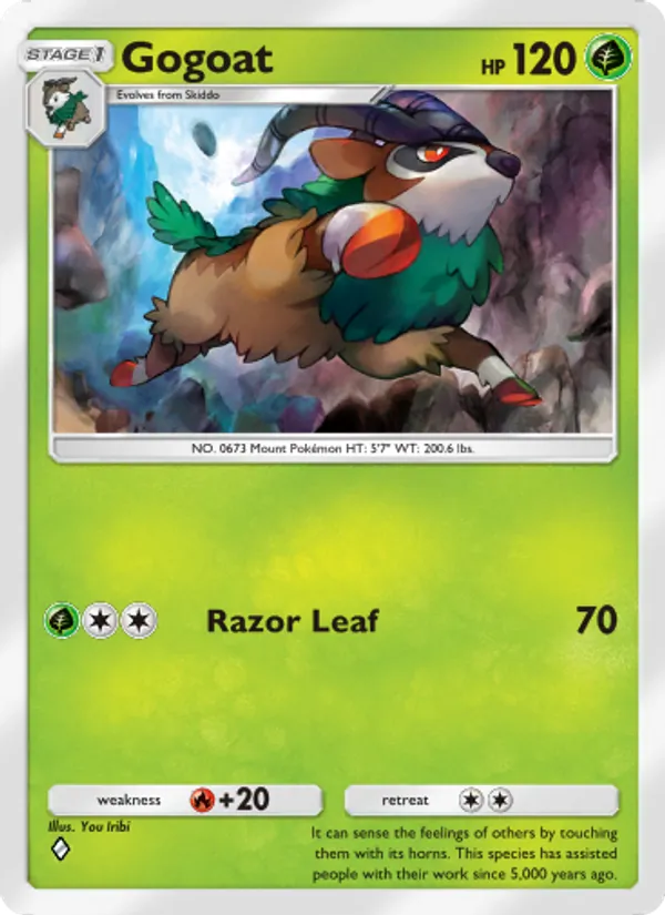 Gogoat - Genetic Apex Pokemon Card