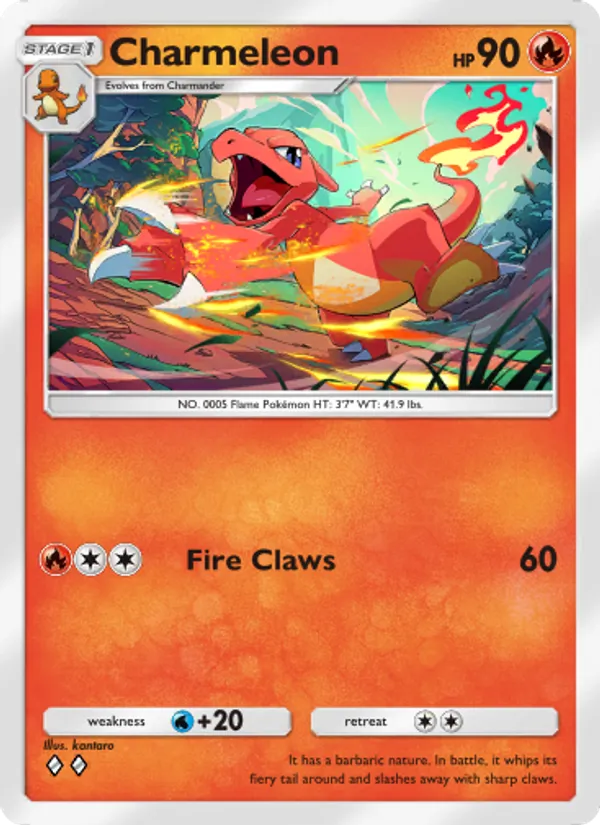 Charmeleon - Genetic Apex Pokemon Card