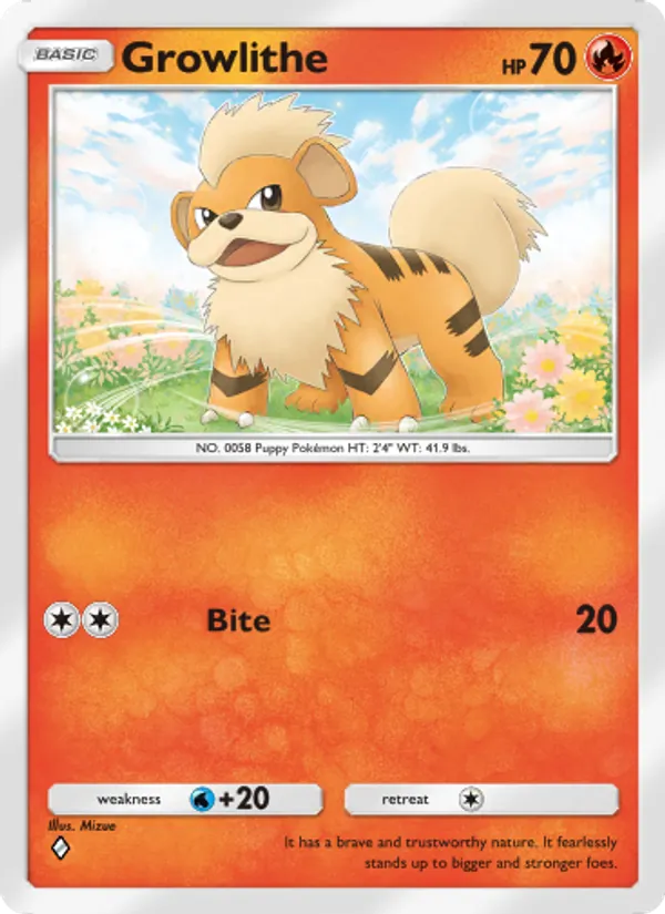 Growlithe - Genetic Apex Pokemon Card