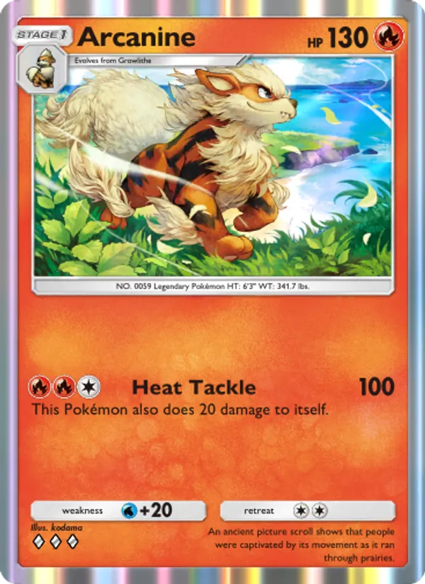 Arcanine - Genetic Apex Pokemon Card