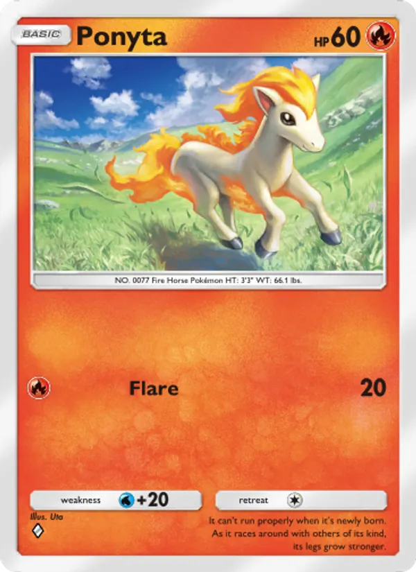 Ponyta - Genetic Apex Pokemon Card