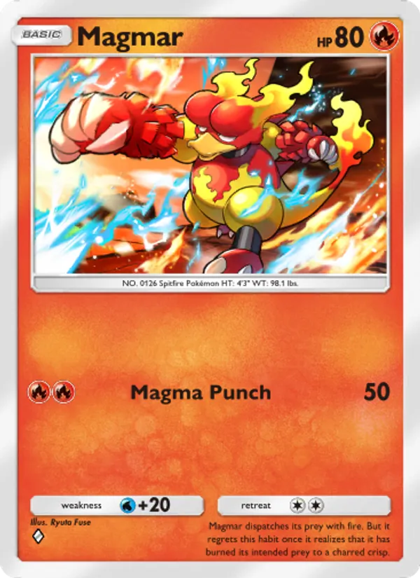 Magmar - Genetic Apex Pokemon Card