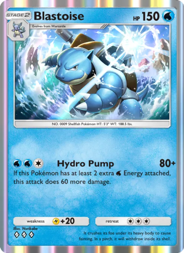 Blastoise - Genetic Apex Pokemon Card