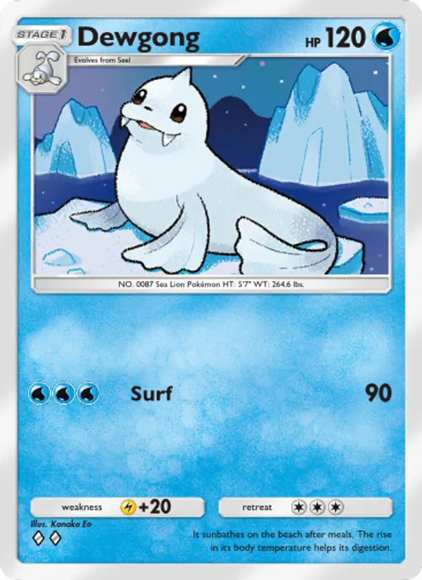 Dewgong - Genetic Apex Pokemon Card