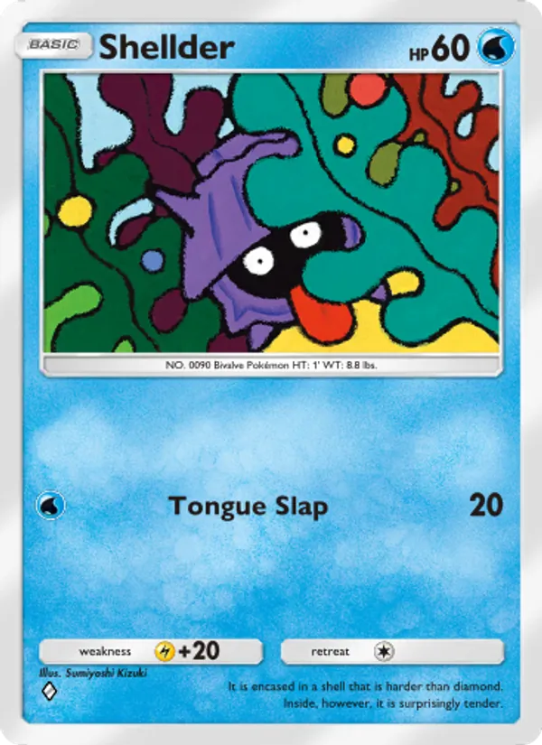Shellder - Genetic Apex Pokemon Card