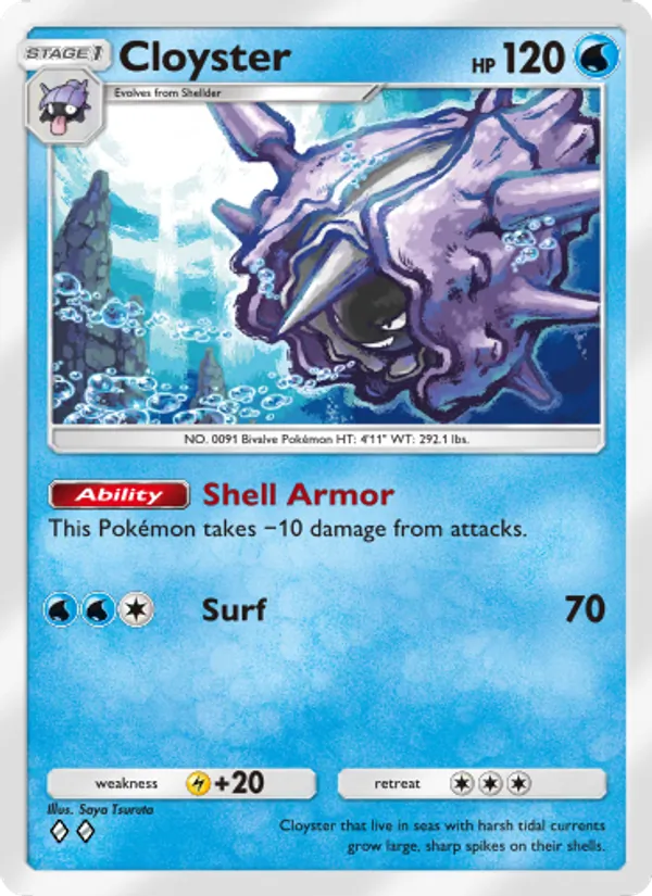 Cloyster - Genetic Apex Pokemon Card