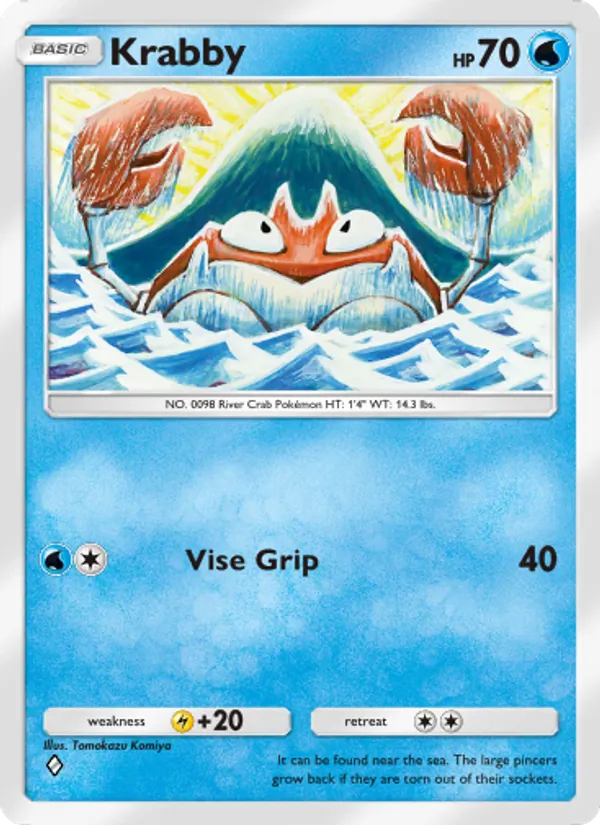 Krabby - Genetic Apex Pokemon Card