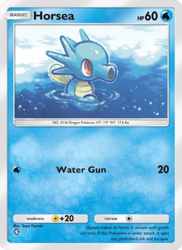 Horsea - Genetic Apex Pokemon Card
