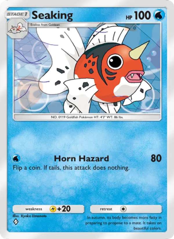 Seaking - Genetic Apex Pokemon Card