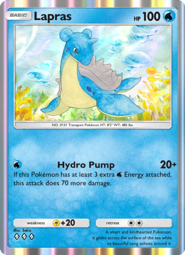 Lapras - Genetic Apex Pokemon Card