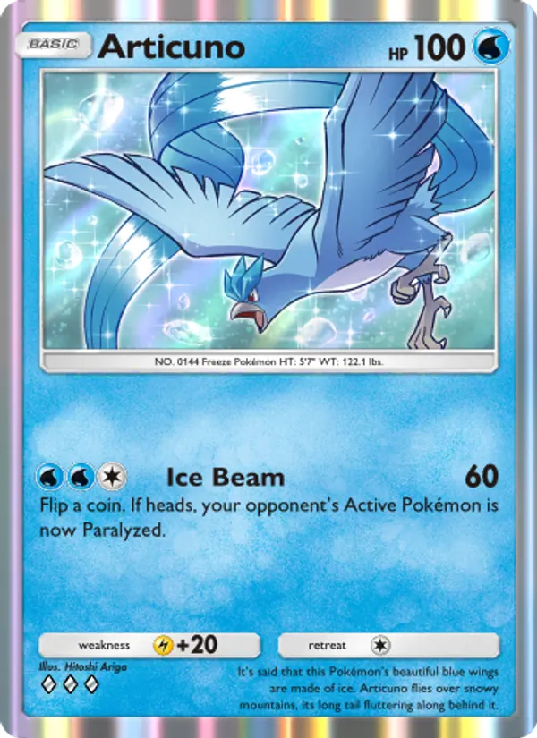 Articuno - Genetic Apex Pokemon Card