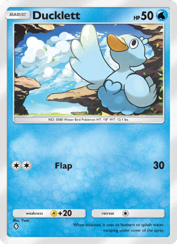 Ducklett - Genetic Apex Pokemon Card