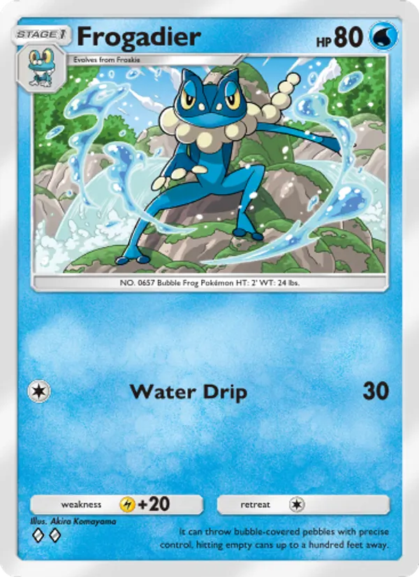 Frogadier - Genetic Apex Pokemon Card