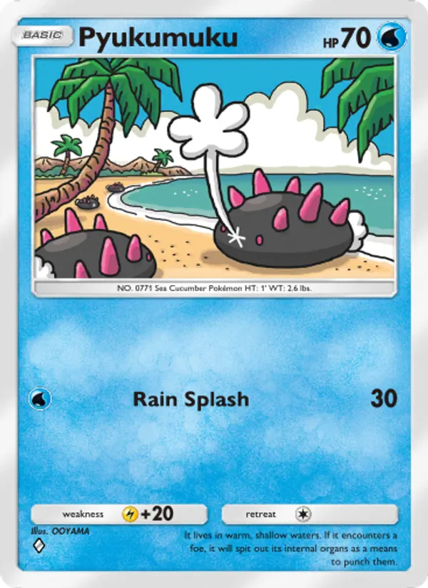 Pyukumuku - Genetic Apex Pokemon Card
