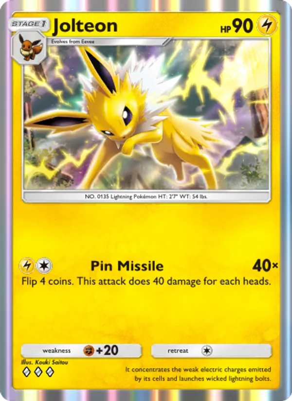 Jolteon - Genetic Apex Pokemon Card