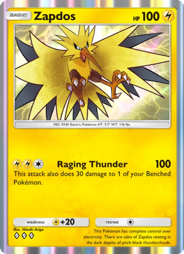 Zapdos - Genetic Apex Pokemon Card