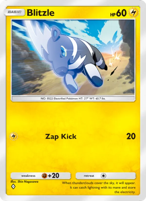 Blitzle - Genetic Apex Pokemon Card