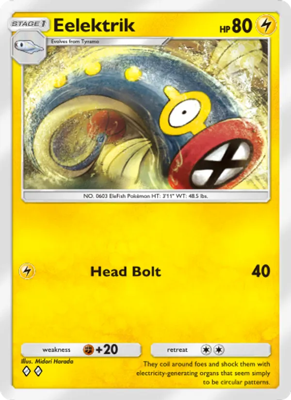 Eelektrik - Genetic Apex Pokemon Card