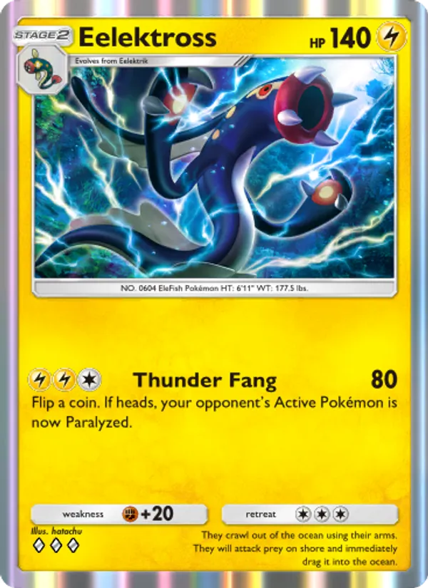 Eelektross - Genetic Apex Pokemon Card